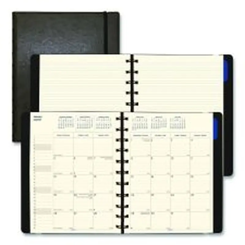 Filofax Soft Touch 17-Month Planner, 10.88 x 8.5, Black Cover, 17-Month: Aug 2025 to Dec 2026