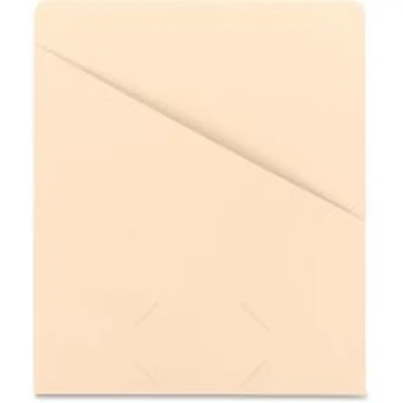 Smead Slash Jackets, Letter Size, 8 1/2" x 11", Manila, Pack Of 25 Jackets