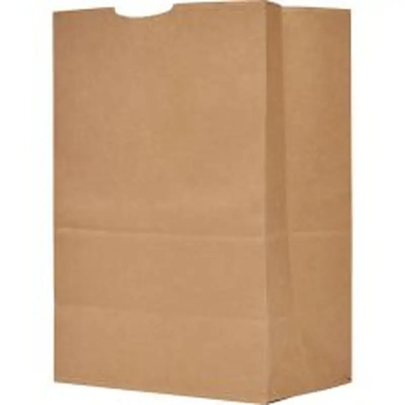 AJM The Bag Company General Grocery Kraft Paper Bags, 17" x 12" x 7", Brown, Bundle Of 500 Bags