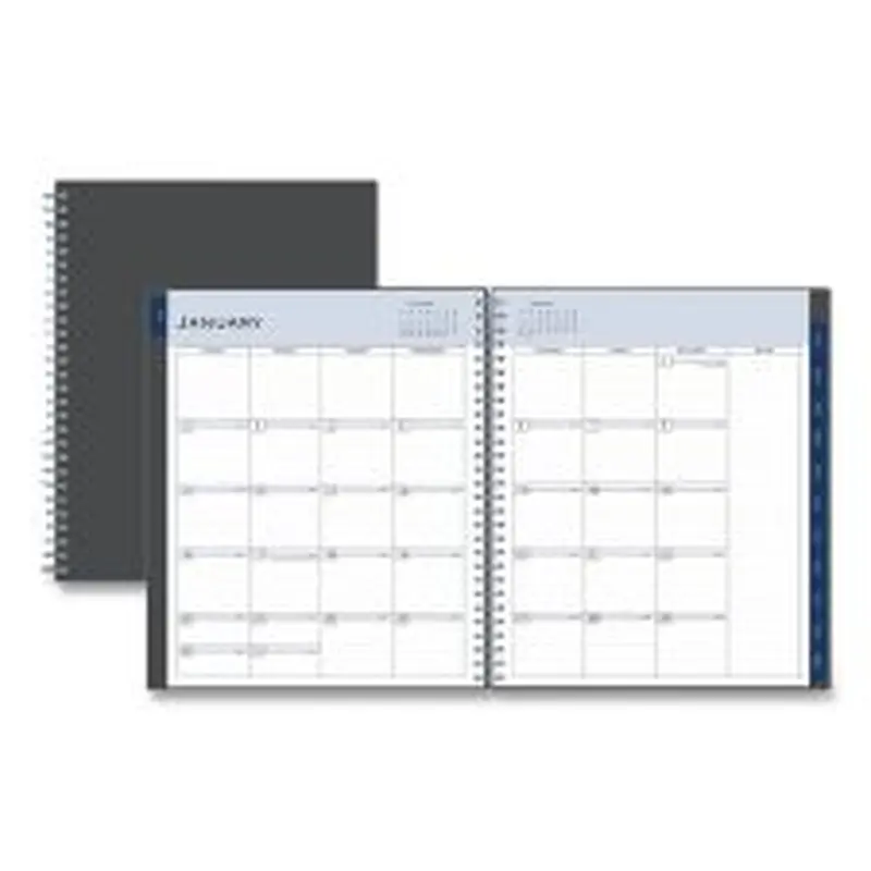 Blue Sky Passages Monthly Planner, 10 x 8, Charcoal Cover, 12-Month (Jan to Dec): 2026