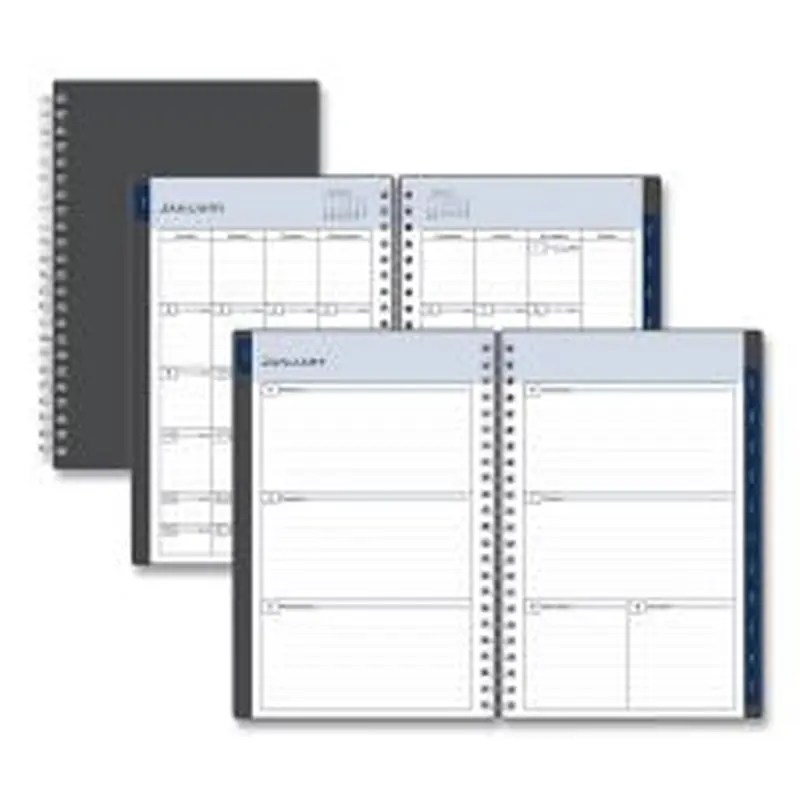 Blue Sky Passages Weekly/Monthly Planner, 8 x 5, Charcoal Cover, 12-Month (Jan to Dec): 2026