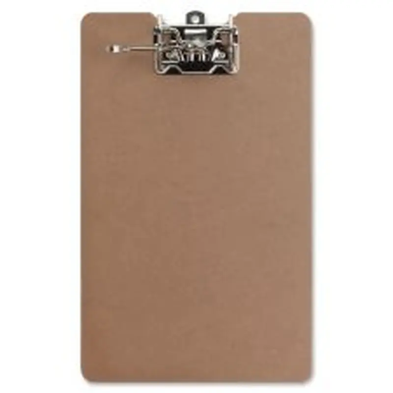 Business Source Lever Archboard - 2" Clip Capacity - 8 1/2" x 14" Sheet Size - Lever Arch - Hardboard - Brown - 1 Each