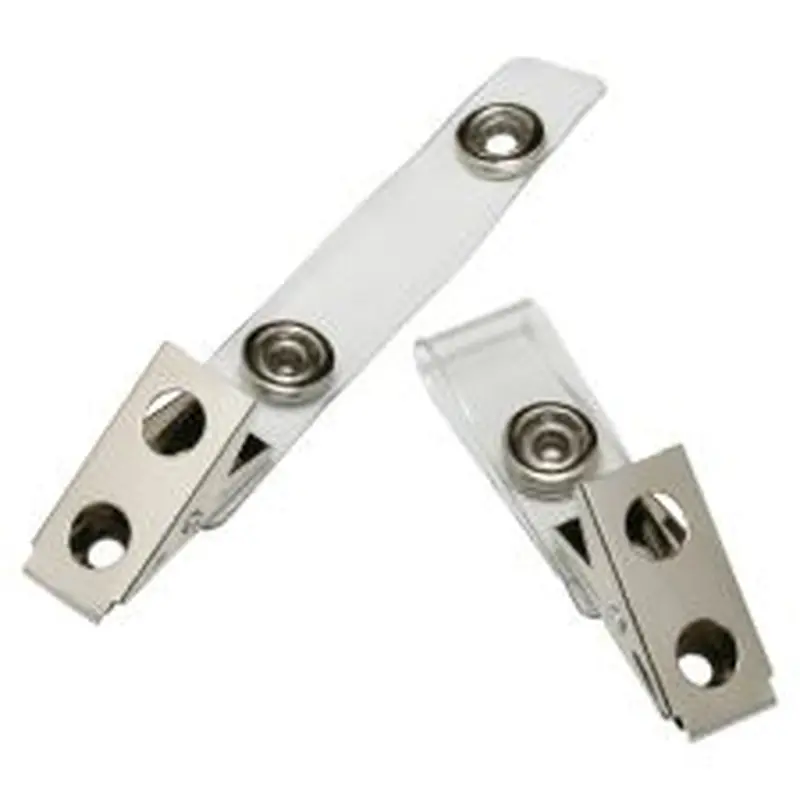 SKILCRAFT Strap Adapter, 3/4" x 2", Clear, Pack Of 100 (AbilityOne 8455-01-645-2727)
