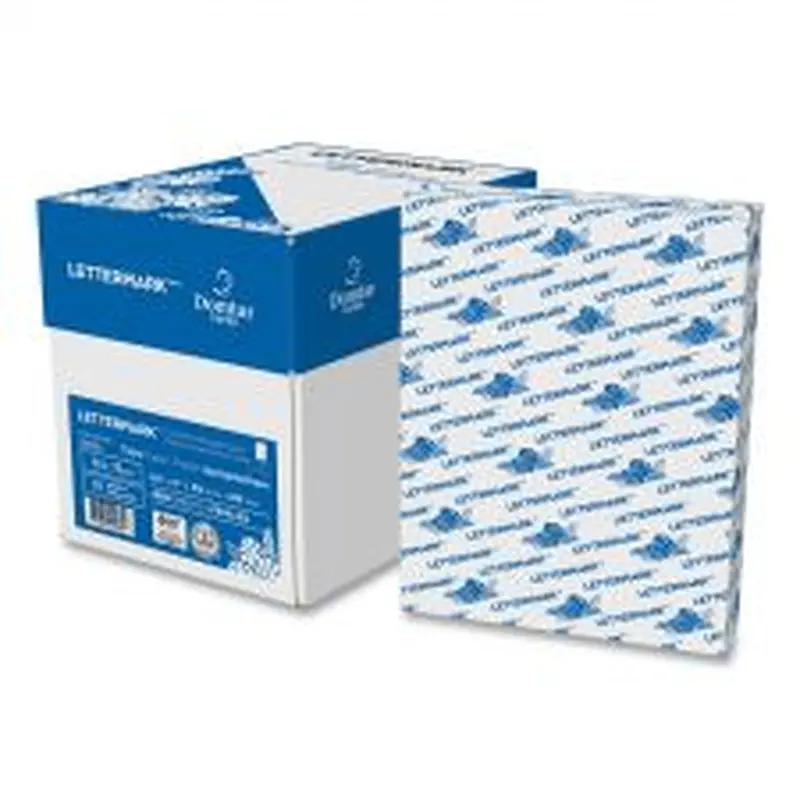 Lettermark Custom Cut-Sheet Copy Paper, 92 Bright, 5-Hole Side Punched, 20 lb Bond Weight, 8.5 x 11, White, 500/Ream