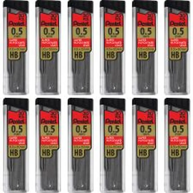 Pentel Super Hi-Polymer Leads - PENC25HBBX