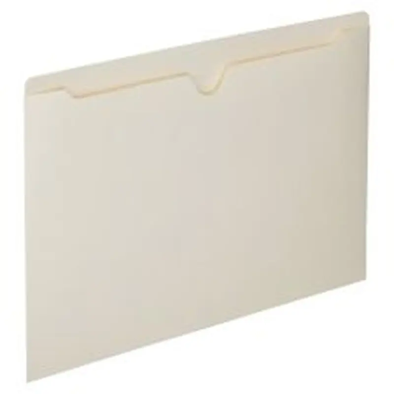 SKILCRAFT Manila Double-Ply Tab File Jackets, Legal Size Paper, 8 1/2" x 14", Box Of 100