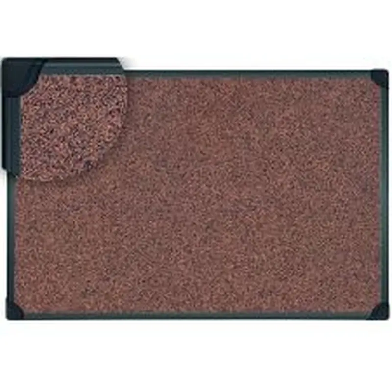 MasterVision Techcork Bulletin Board, Cork/Rubber Blend, 48" x 36", Black Aluminum frame