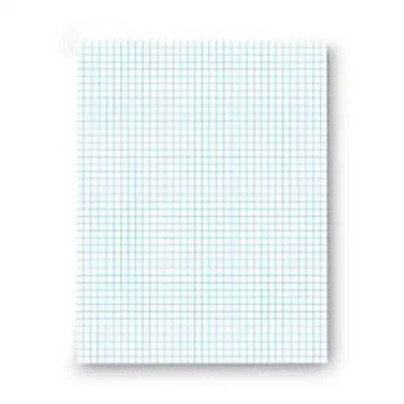 Universal Quadrille-Rule Glue Top Pads, Quadrille Rule (4 sq/in), 50 White 8.5 x 11 Sheets, Dozen