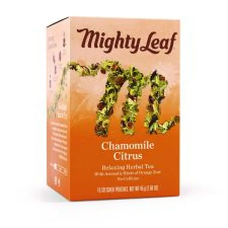 Mighty Leaf Tea Whole Leaf Tea Pouches, Chamomile Citrus, 15/Box