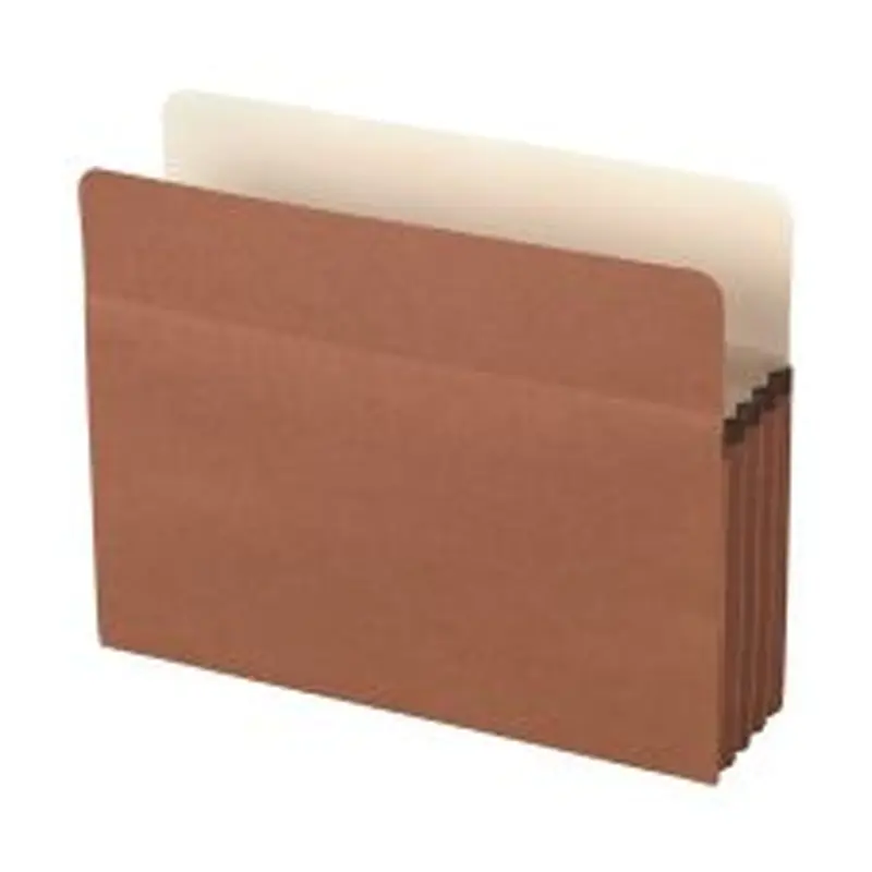 Standard File Pocket, 3-1/2" Expansion, Letter Size, Brown