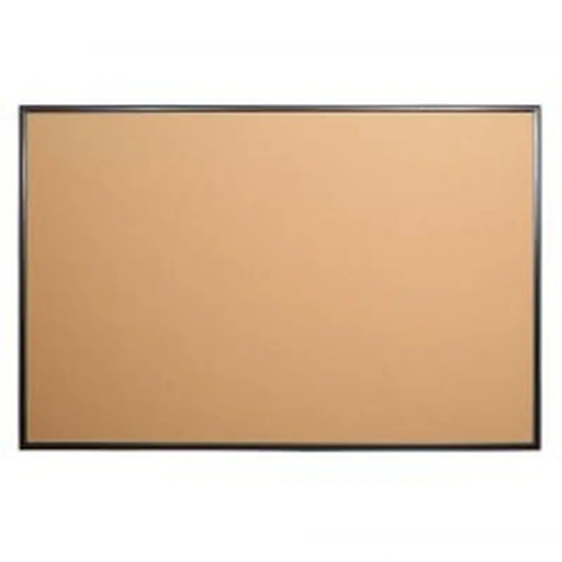 Cork Bulletin Board, 48" x 72", Aluminum Frame With Black Finish
