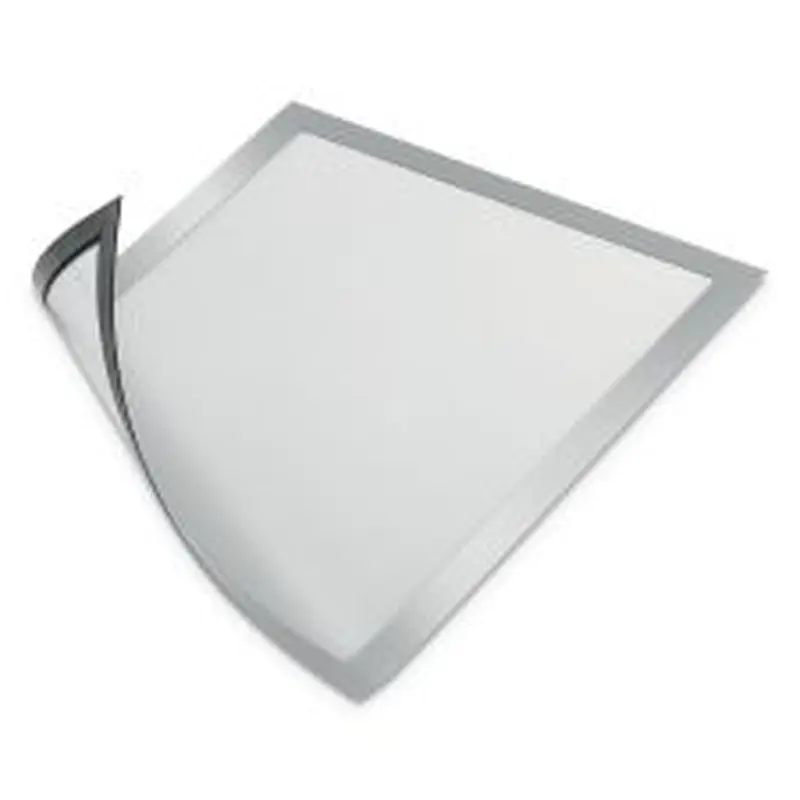 Durable DURAFRAME Magnetic Sign Holder, 8.5 x 11, Silver Frame, 2/Pack