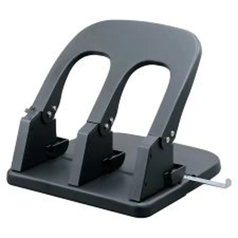 Sparco Manual Adjustable 3-Hole Punch, 100-Sheet Capacity, 10 1/4"H x 10 3/8"W x 6 1/4"D, Black