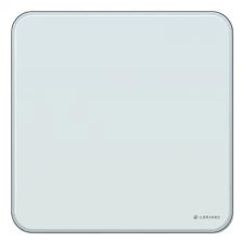 U Brands Cubicle Glass Dry Erase Board, 12" x 12", White Surface