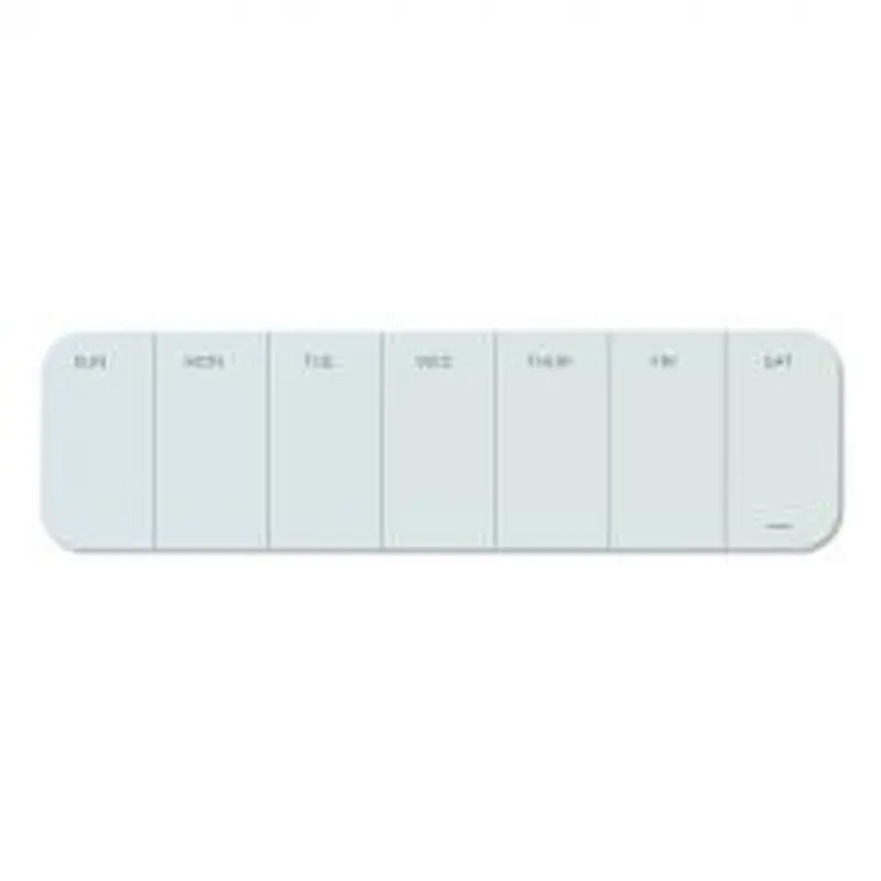U Brands Cubicle Glass Dry Erase Board, Monthly Planning/Scheduling Calendar, 20" x 5.5", White Surface