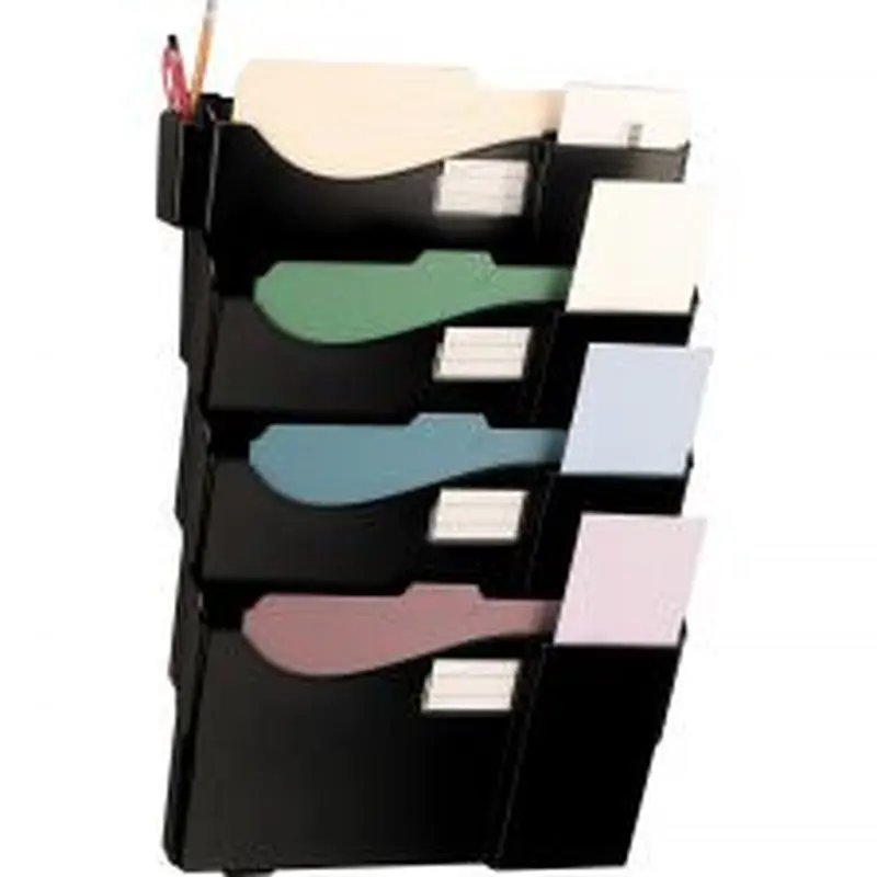 Wall 4 Pockets, Letter Size/Legal Size, Black
