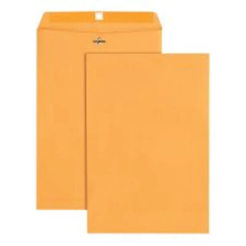 10" x 15" Manila Envelopes, Clasp Closure, Brown Kraft, Box Of 100