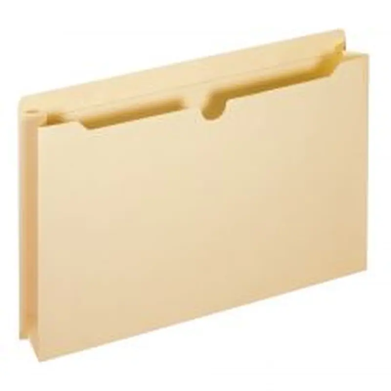 Manila Double-Top File Jackets, 2" Expansion, Legal Size, Box Of 50