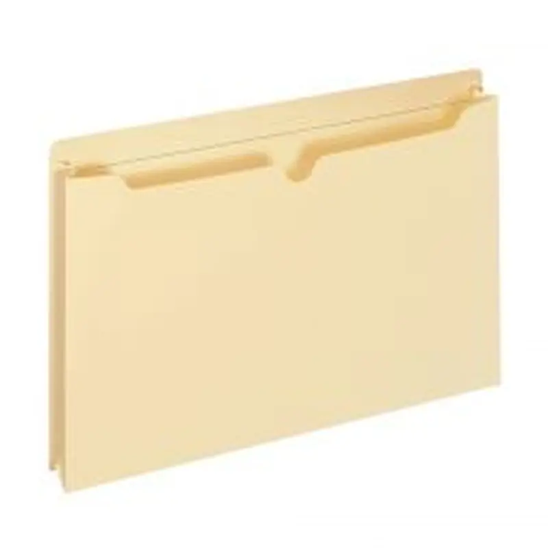 Manila Double-Top File Jackets, 2" Expansion, Letter Size, Pack Of 25 File Jackets