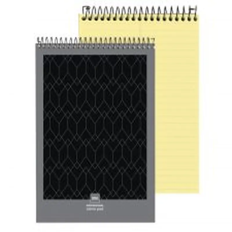 Professional Steno Book, 6" x 9", Gregg Ruled, 200 Pages (100 Sheets), Canary