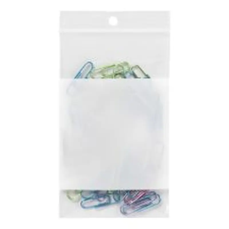 Reclosable Bags With Write-On Panel, 3" x 5", Box Of 100