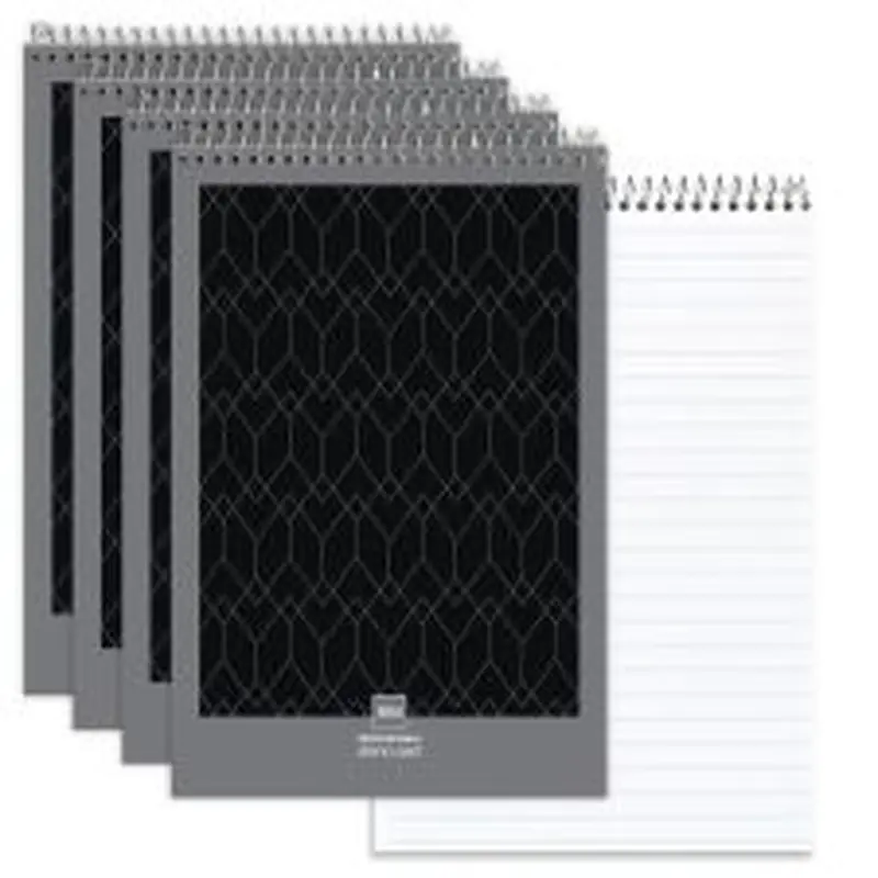 Professional Steno Book, 6" x 9", Legal/Wide Ruled, 70 Sheets, White, Pack Of 4
