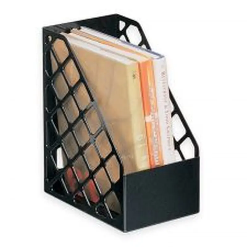 30% Recycled Mesh Plastic Magazine File, Large, Black
