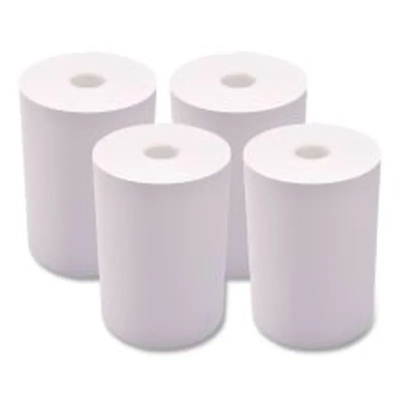 Iconex Impact Bond Paper Rolls, 1-Ply, 3.25" x 243 ft, White, 4/Pack