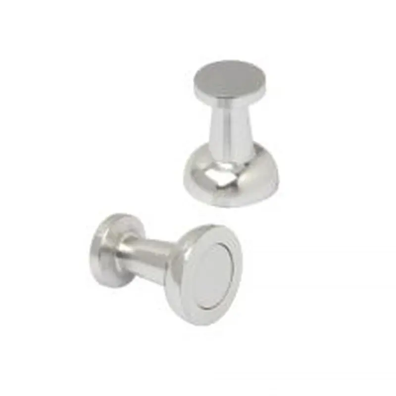 Jumbo Aluminum Magnets, 3/4", Silver, Pack Of 8