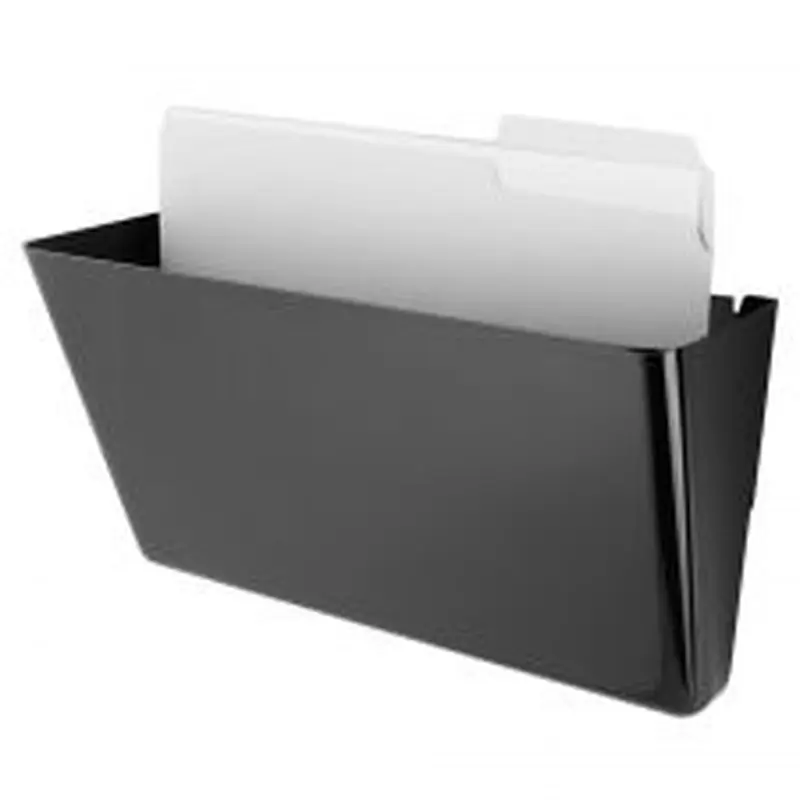Magnetic Wall Pocket, Letter Size, Black
