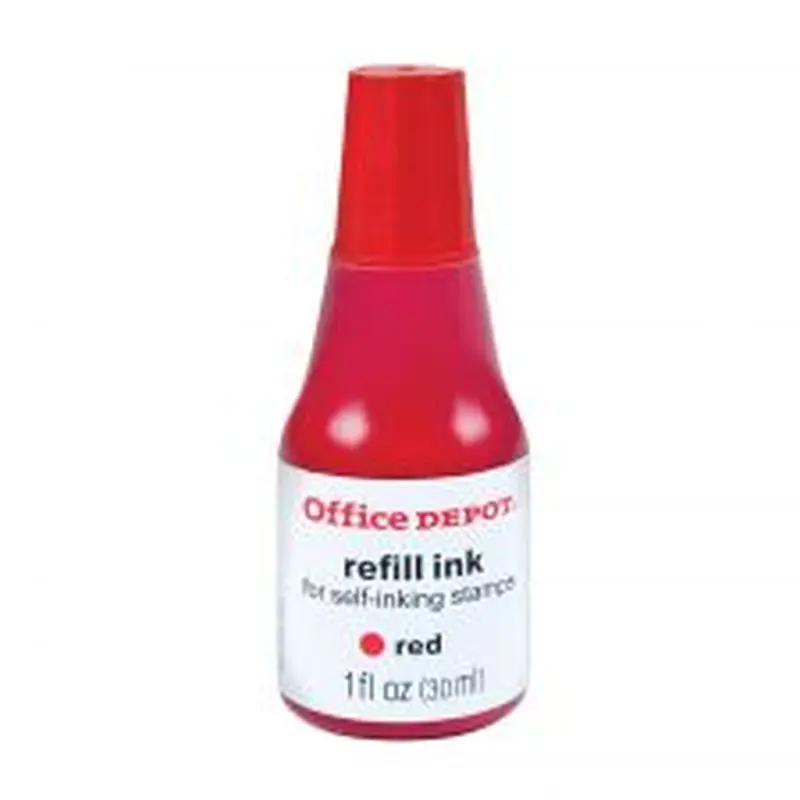 Self-Inking Refill Ink, 1 Oz, Red - ODFN839994