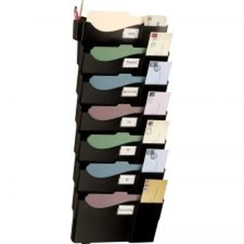 Wall 7 Pockets, Letter Size/Legal Size, Black