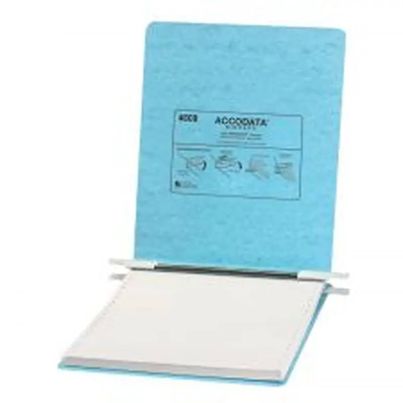 Wilson Jones Presstex Pressboard Data 3-Ring Binder, 1" Round Rings, Light Blue