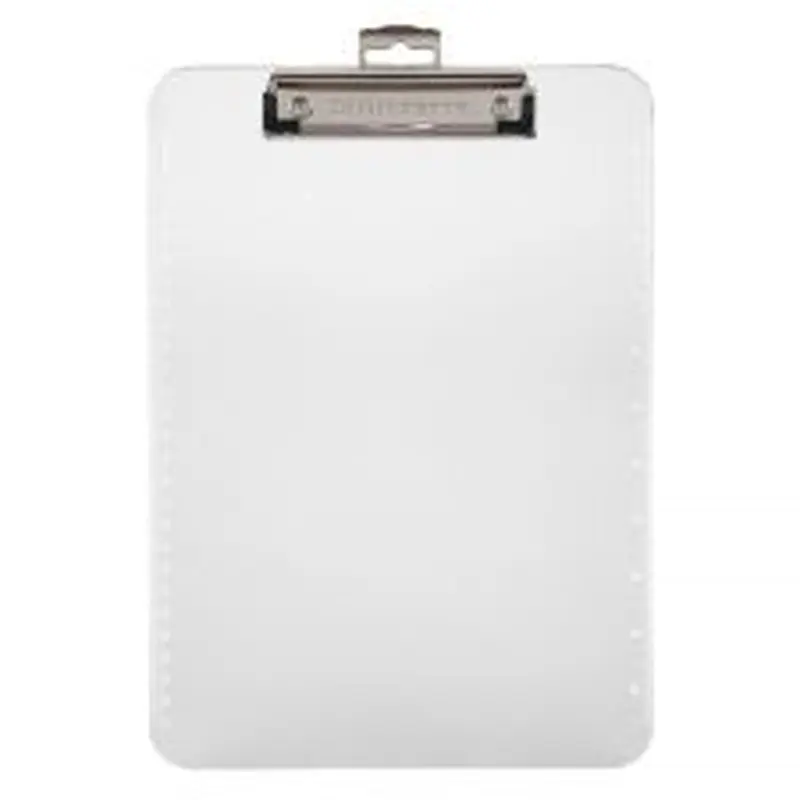 Plastic Clipboard, 9" x 12-1/2", Clear