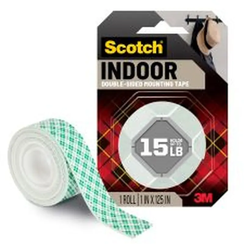 Scotch Permanent Heavy-Duty Mounting Tape, 1" x 125"