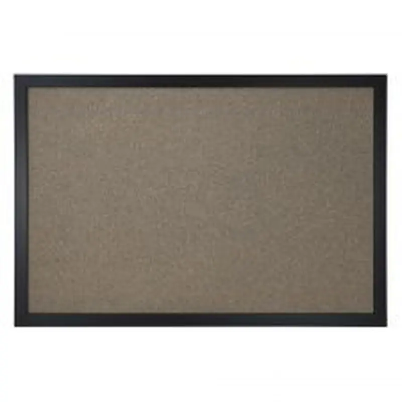 Cork Bulletin Board, 24" x 36", Black Finish Frame
