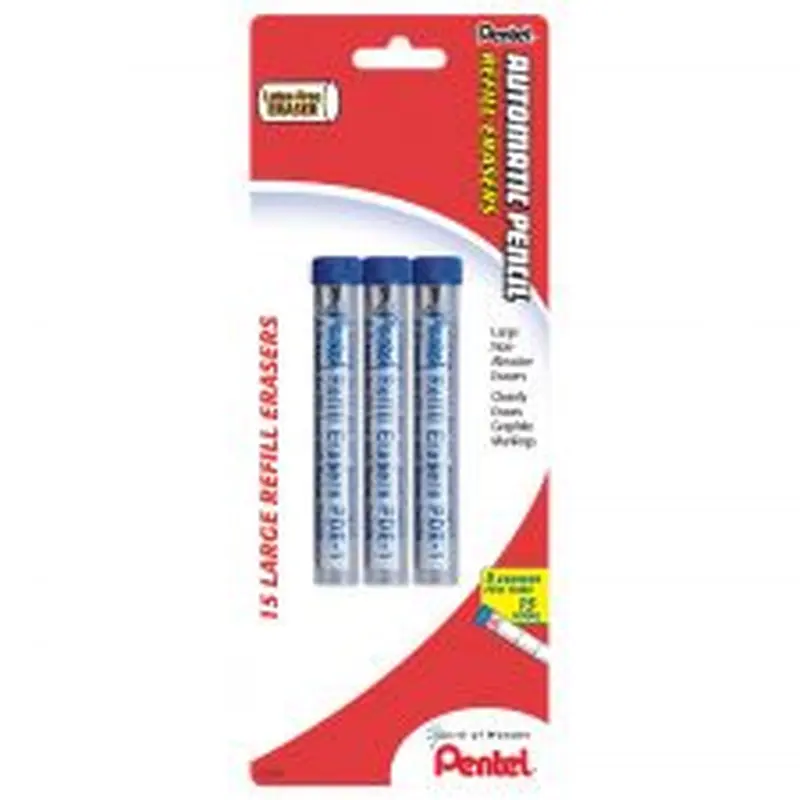 Pentel Quicker Clicker Eraser Refills, Pack Of 15