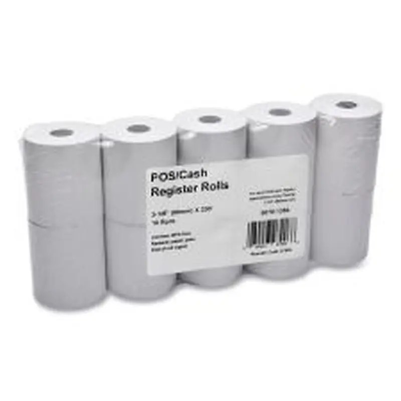 Iconex Direct Thermal Printing Thermal Paper Rolls, 3.13" x 230 ft, White, 10/Pack