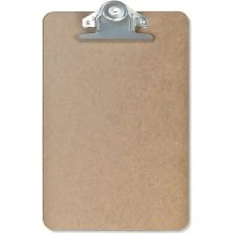 Memo Size Clipboard, 6" x 9", 100% Recycled Wood, Light Brown