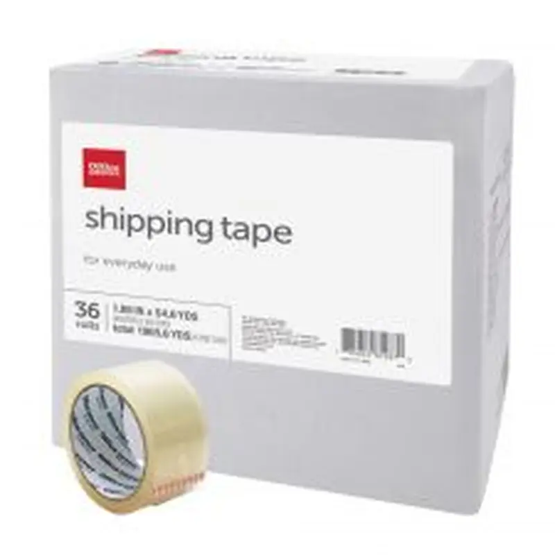 Shipping Packing Tape, 1.89" x 54.6 Yd., Clear, Box Of 36 Rolls