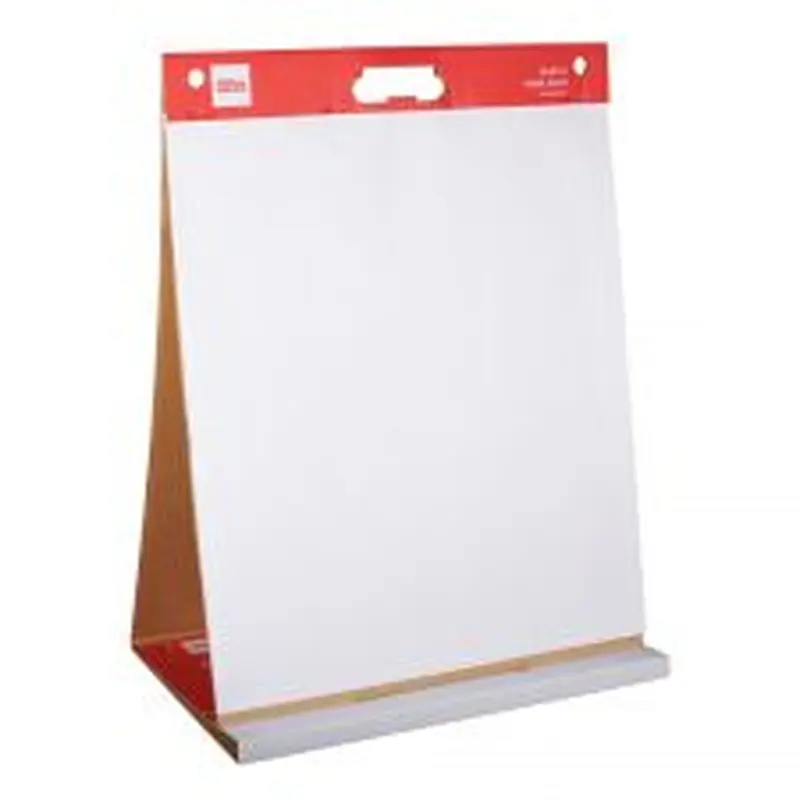 Easel Pad, 20" x 23", Tabletop with Built-In Stand, 25 Sheets, 30% Recycled, White