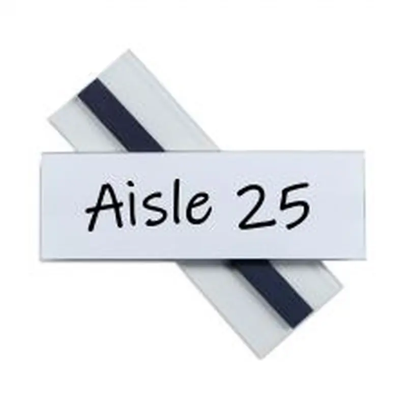 C-Line Clear Magnetic Label Holders, Side Load, 6 x 2, 10/Pack