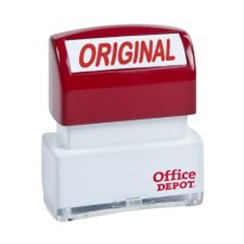 Pre-Inked Message Stamp, "Original", Red