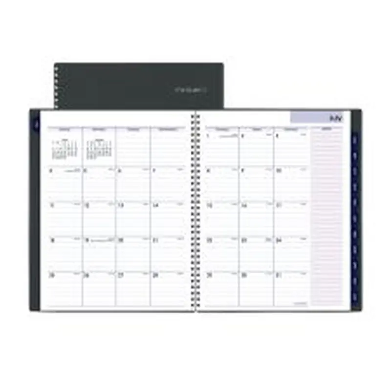 AT-A-GLANCE DayMinder Academic Weekly/Monthly Desktop Planner, 11 x 8.5, Charcoal Cover, 12-Month (July to June): 2025 to 2026