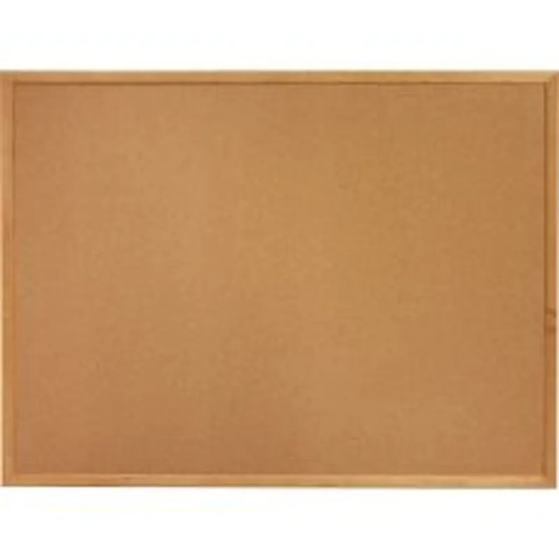 Lorell Wood Frame Cork Board, 72" x 48", Wood Frame With Oak Finish