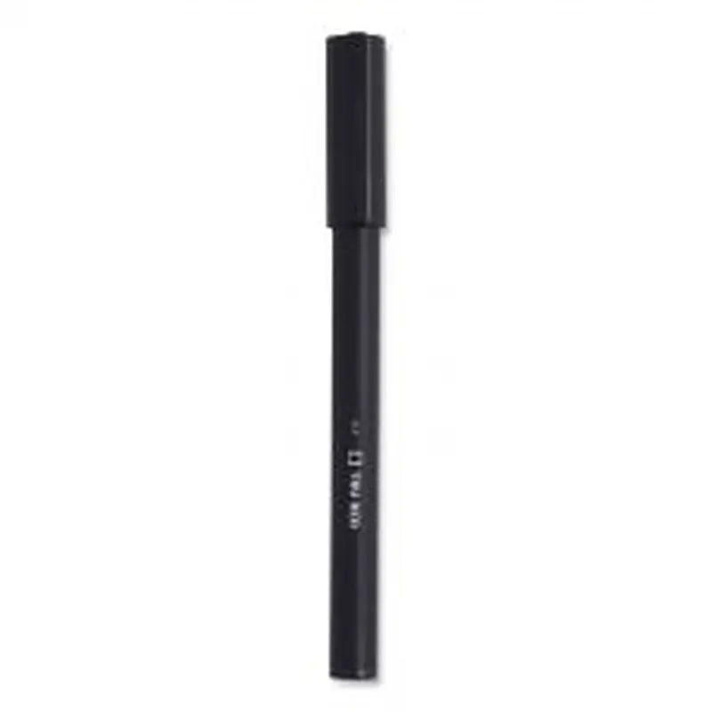 TRU RED Quick Dry Gel Pen, Stick, Medium 0.7 mm, Black Ink, Black Barrel, 5/Pack