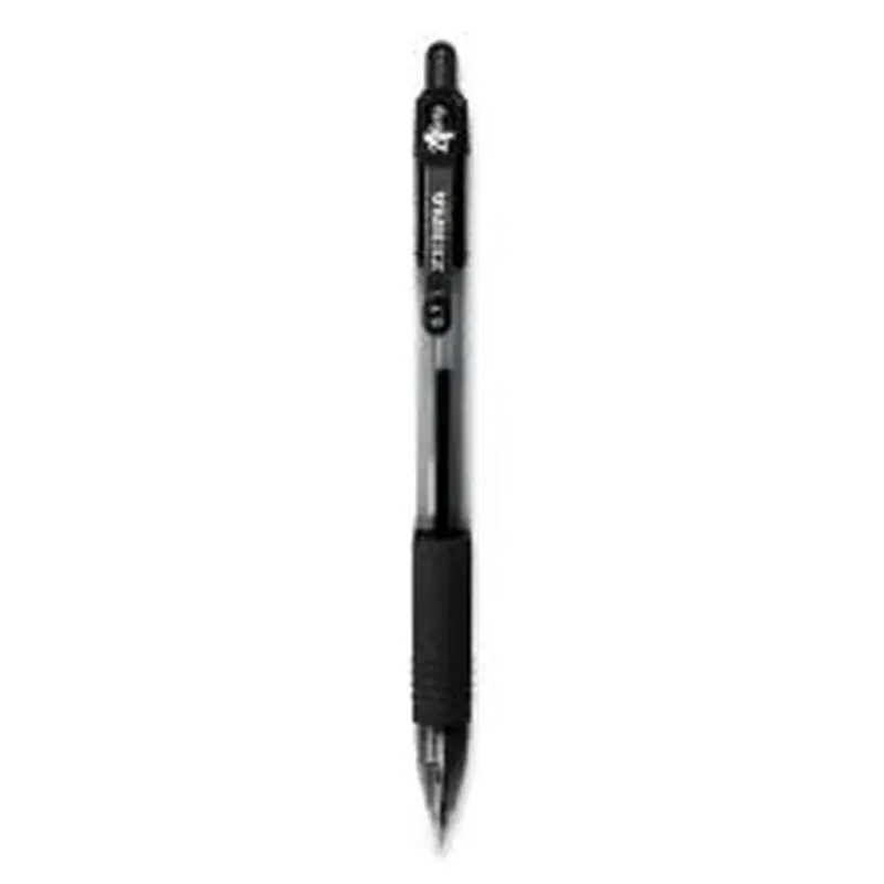 Zebra Z-Grip Ballpoint Pen, Retractable, Medium 0.7 mm, Black Ink, Clear/Black Barrel, 12/Pack