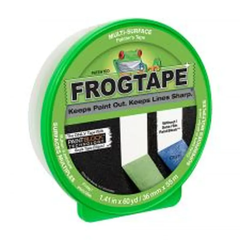 Duck FrogTape Multi-Surface Painting Tape, 1-7/16" x 2160", Green