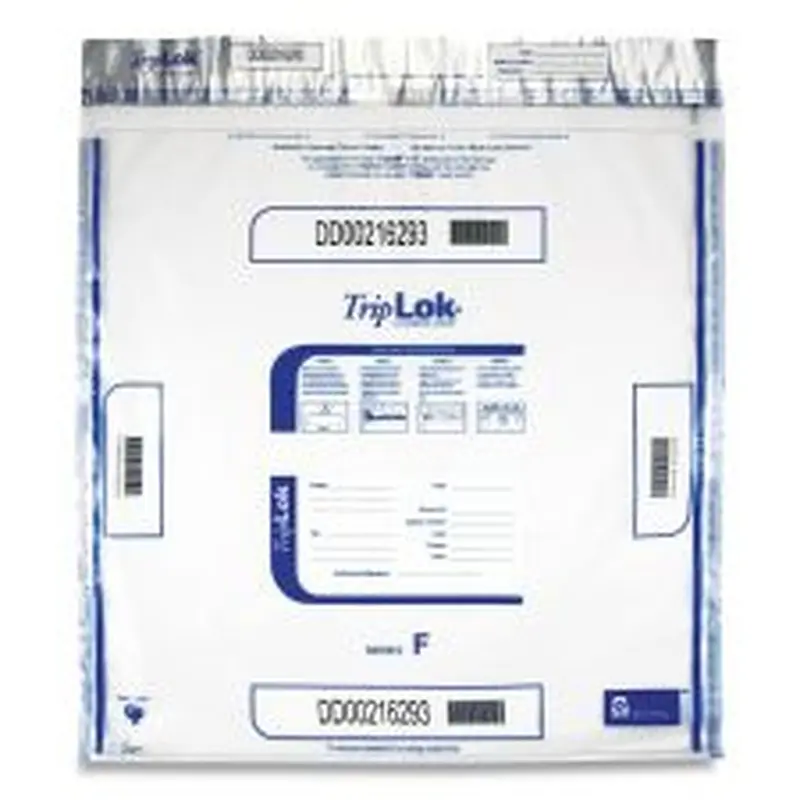 TripLOK Deposit Bag, Plastic, 20 x 20, Clear, 250/Carton