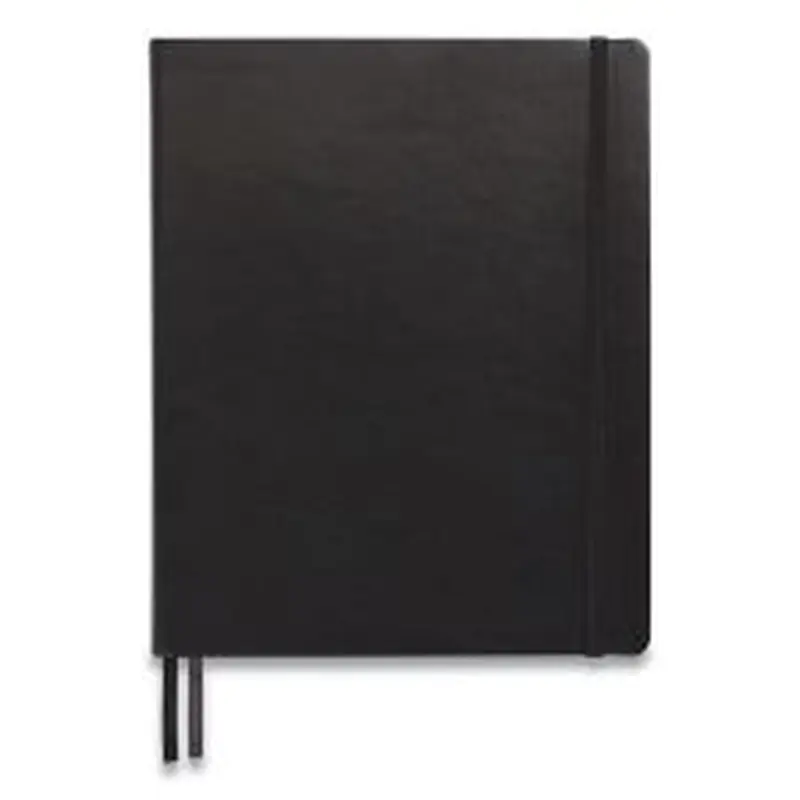 TRU RED Flexible-Cover Business Journal, 1-Subject, Narrow Rule, Black Cover, (128) 10 x 8 Sheets